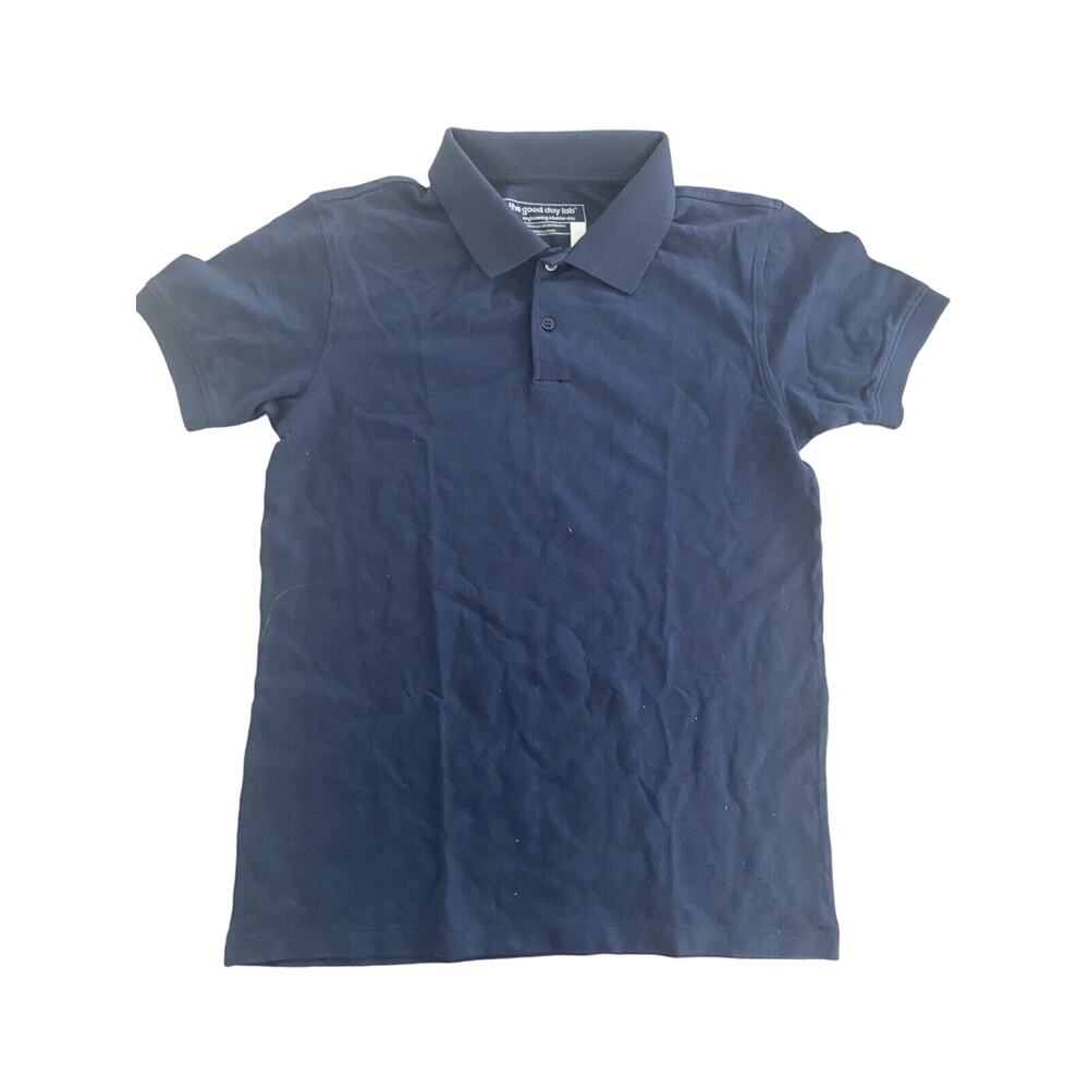 Liquid-Repellent Polo Shirt The Good Day Lab Navy Size 12-13 New School Uniform